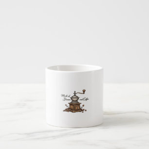  "Made of Dreams & Coffee" Specialty Mug - Unique 