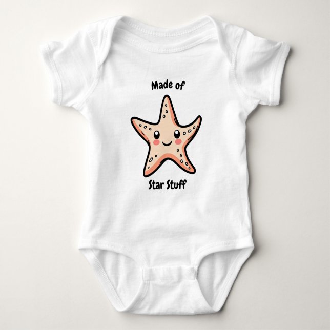 Made of Star Stuff, Cute Starfish Toddler Bodysuit (Front)