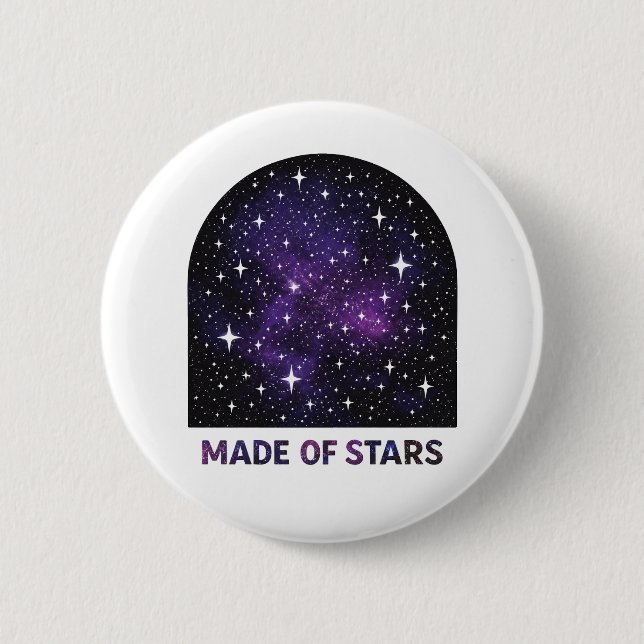 Made of Stars 6 Cm Round Badge (Front)