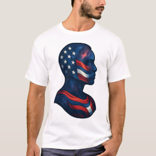 "Made of Stars & Stripes" – Celestial American T-Shirt