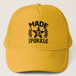 made to sparkle trucker hat