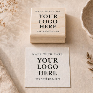 Made with Care Logo Business Branding Seal Rubber Stamp