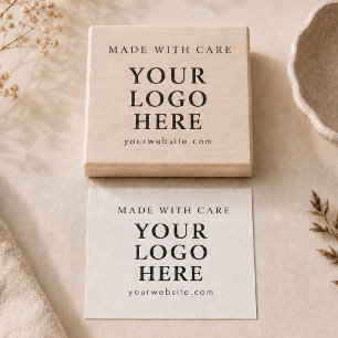 Made with Care Website Business Logo Rubber Stamp