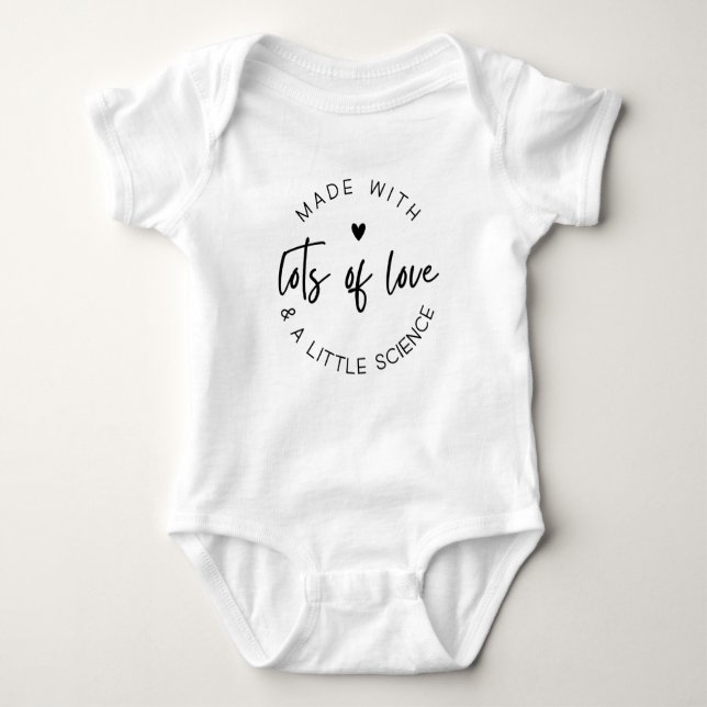 Made With Lots of Love IVF  Baby Bodysuit (Front)