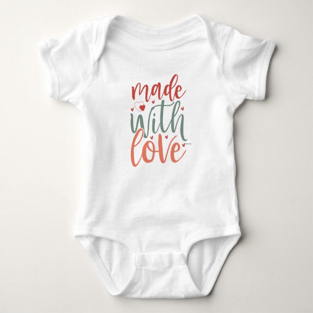 Made with Love – Baby Boy Bodysuit (Front)