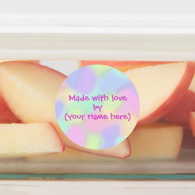 Made With Love By Personalised Labels (Affixed)