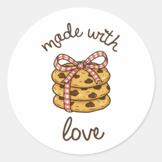 Made With Love Cookie Bakery Label Sticker | Homem