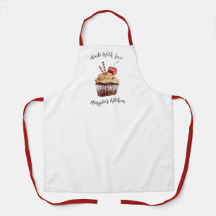 Made With Love Cupcake Bakery Chef Apron