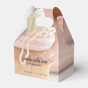 Made With Love Cupcake Photo Favour Box
