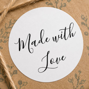 Made with Love Handmade Classic Round Sticker