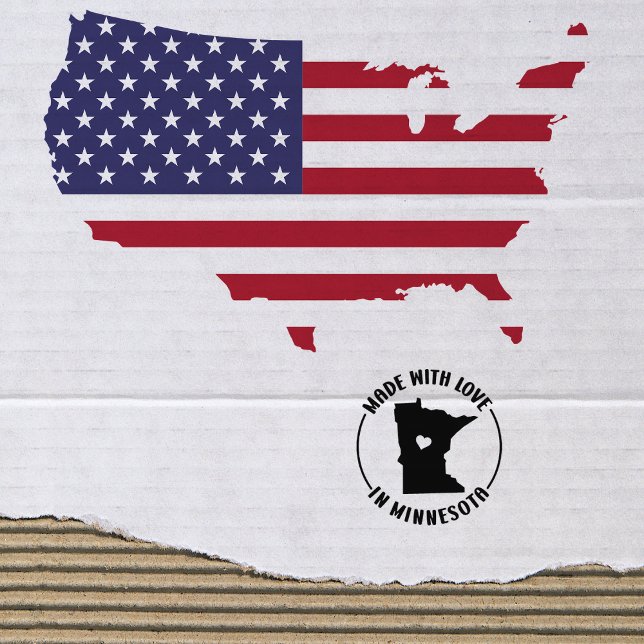 Made With Love in Minnesota, Small Business,   Rubber Stamp (Creator Uploaded)