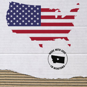 Made With Love in Montana, Small Business, Rubber Stamp