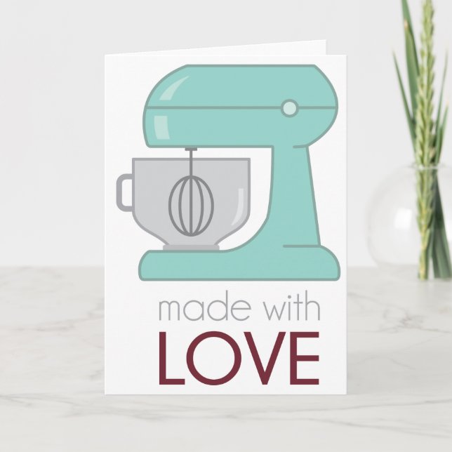 Made With Love Kitchen Mixer Card (Front)
