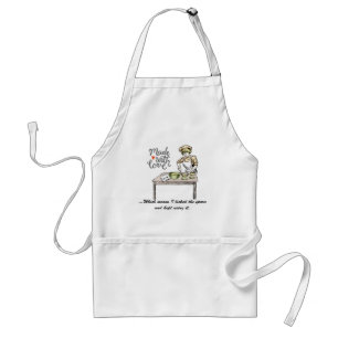 Made With Love Means I Licked the Spoon Funny Standard Apron