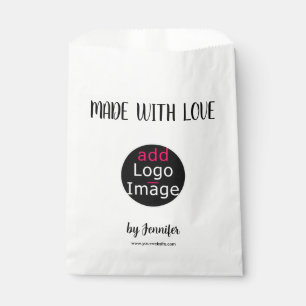 Made With Love Modern Professional Custom Logo Favour Bag