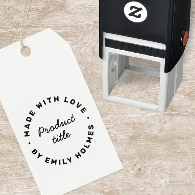Made with Love | Modern Retro Bold Stylish Self-inking Stamp (Creator Uploaded)
