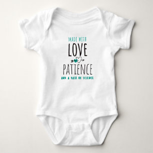 Made With Love Patience And A Dash Of Science IVF Baby Bodysuit