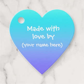Made With Love Personalised Heart Tags