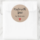 Made With Love Personalised Kraft