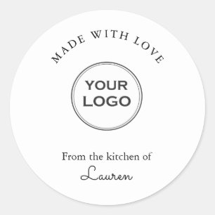 Made with love Personalised Logo sticker