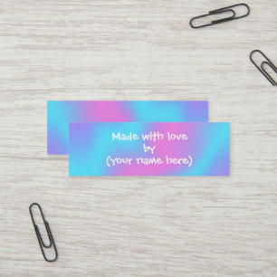 Made With Love Personalised Mini Business Card