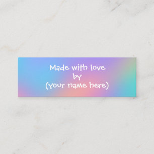Made With Love Personalised Mini Business Card