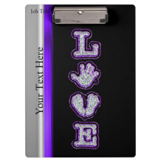 Made With Love (Pink) Clipboard