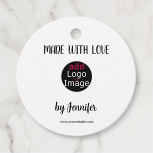 Made With Love Professional Customisable Logo Favour Tags