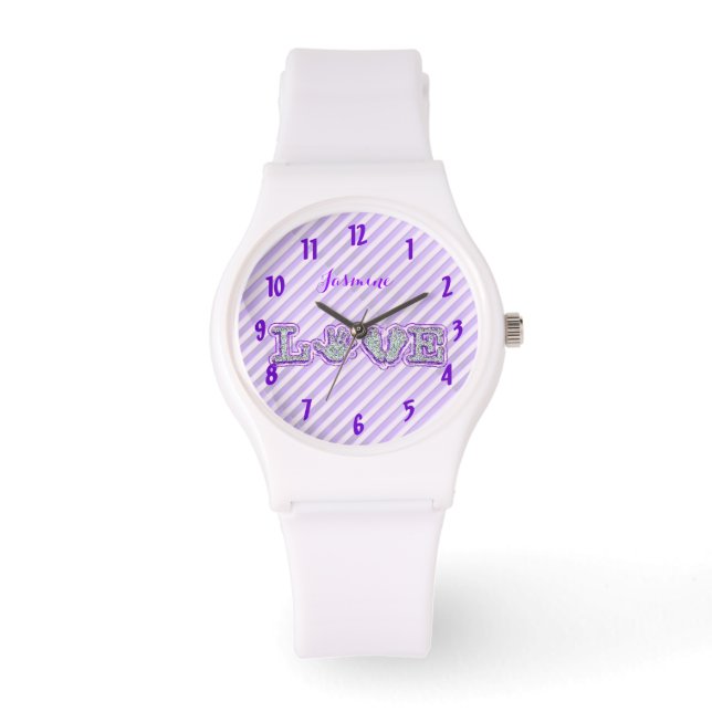 Made With Love (Purple) Watch (Front)