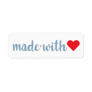 Made with Love Return Address Label