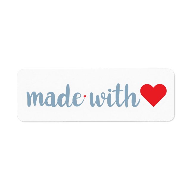 Made with Love Return Address Label (Front)