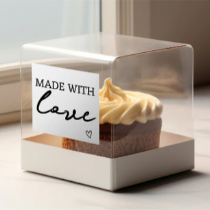 Made with love rubber stamp