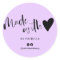 Made with love script minimalist purple