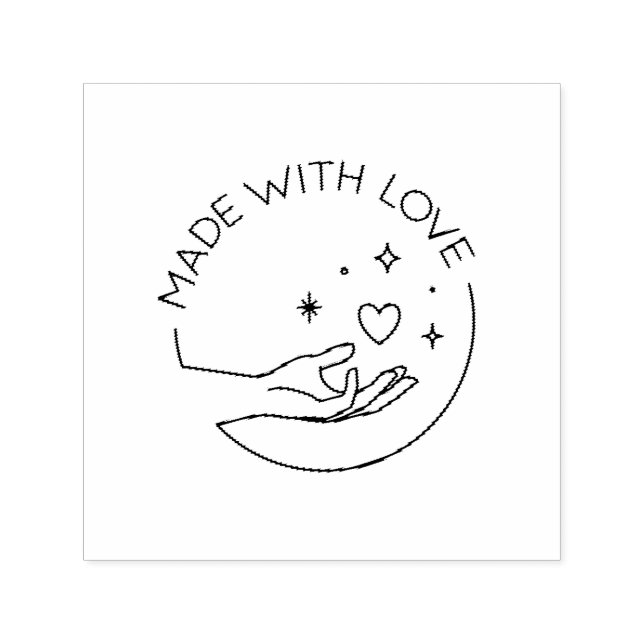 Made with love self-inking stamp (Design)