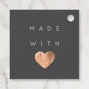 Made With Love Simply Heart Black Web Discount Ros Favour Tags