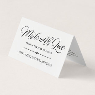 Made with Love - Skin Care Product Card