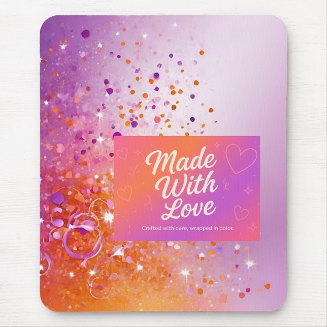 Made With Love Tank Top Mouse Pad (Front)