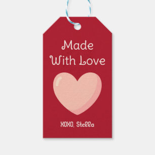 Made With Love Valentine Gift Tag