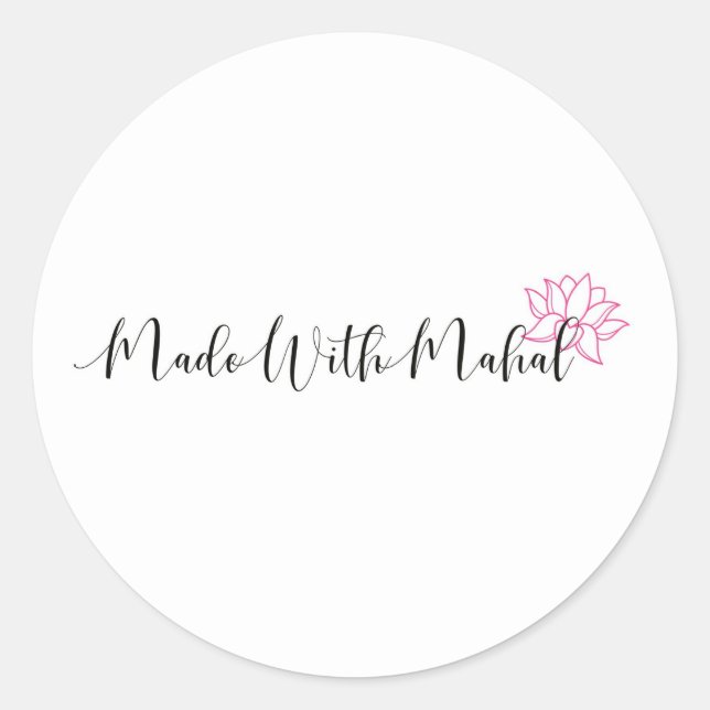 Made With Mahal Stickers (Front)