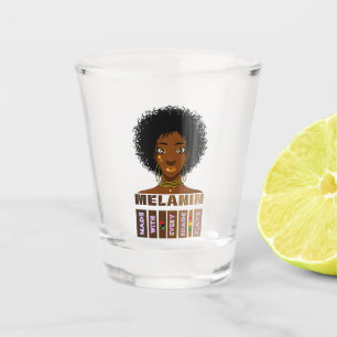 Made With Melanin Every Shade Slays Shot Glass