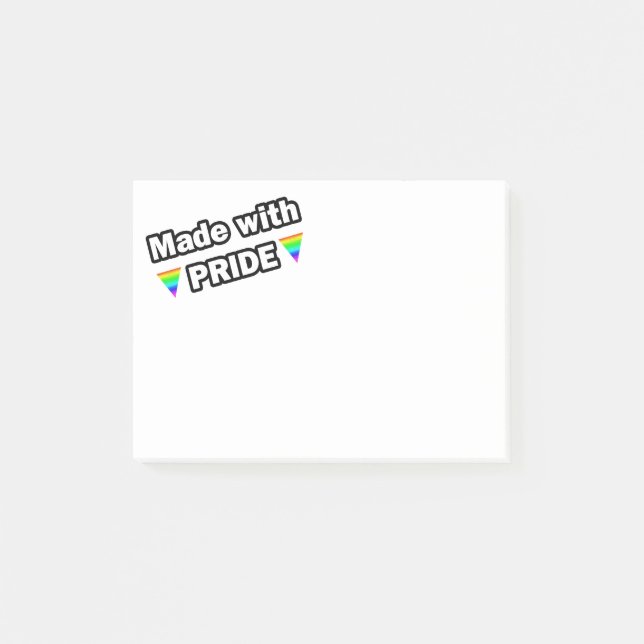 Made with Pride Post-it Notes (Front)