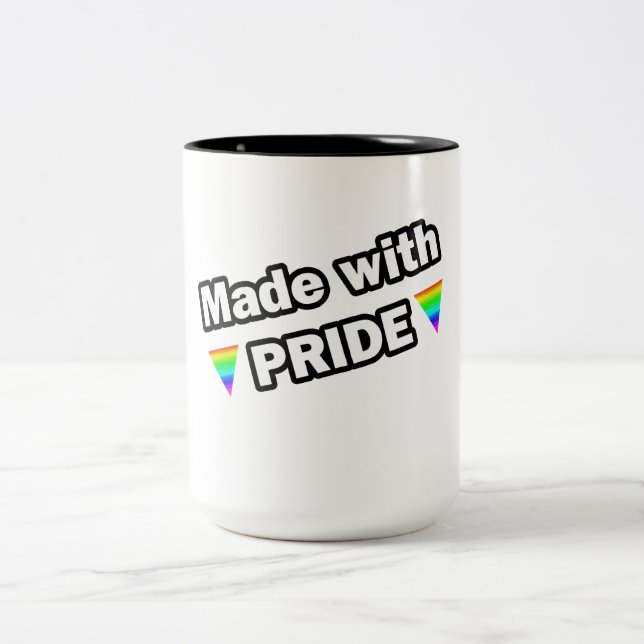 Made with Pride Two-Tone Coffee Mug (Center)