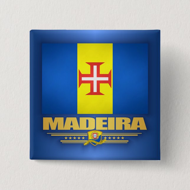 Madeira 15 Cm Square Badge (Front)