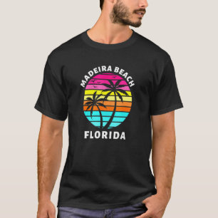 Madeira Beach Florida Sunset Palm Trees Family Vac T-Shirt