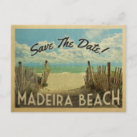 Madeira Beach Save The Date Vintage Nautical