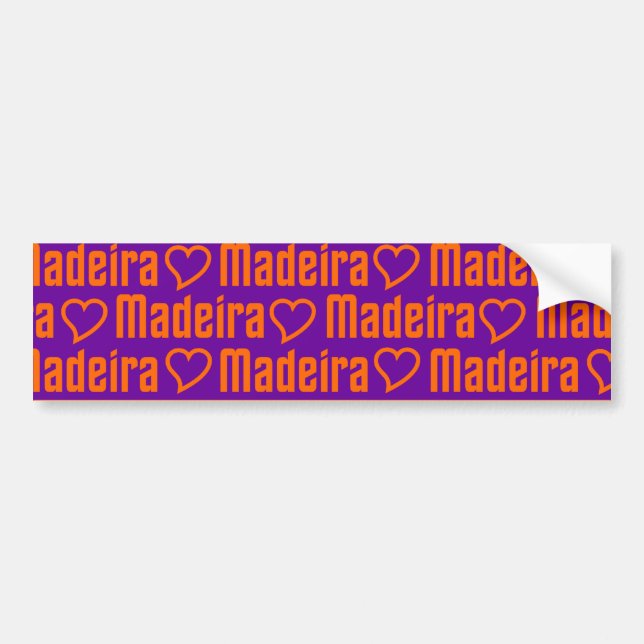 MADEIRA bumbersticker Bumper Sticker (Front)