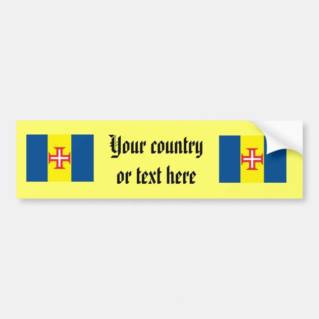 Madeira Bumper Sticker (Front)