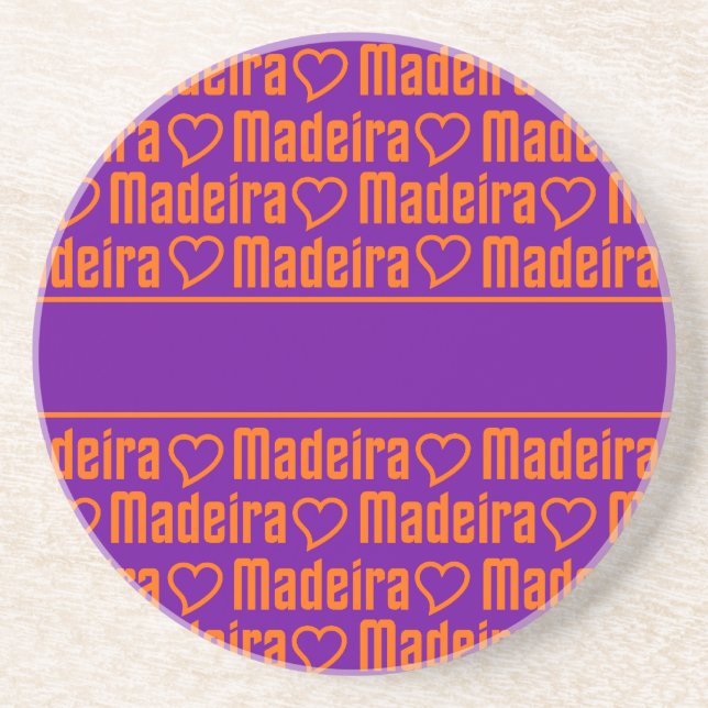 Madeira  coaster, customise coaster (Front)