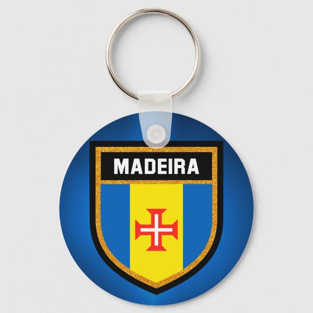 Madeira  Flag Key Ring (Front)