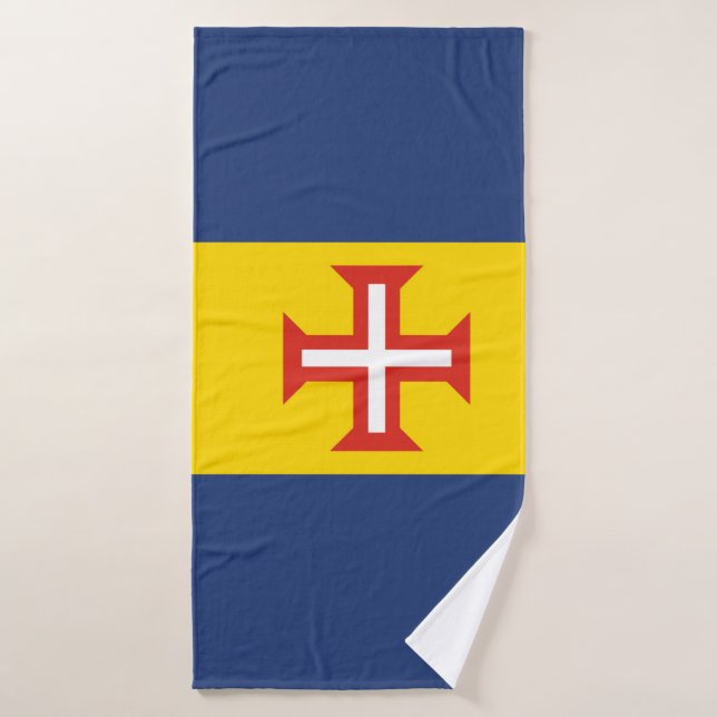 Madeira flag Portugal province symbol cross Bath Towel (Bath Towel)